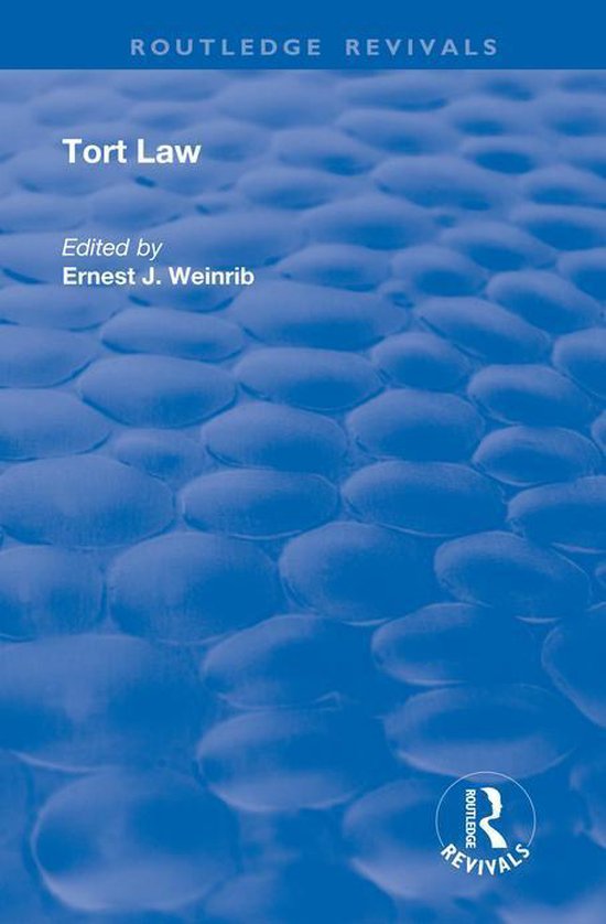 Routledge Revivals - Tort Law - cover