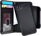 Apple iPhone SE Wallet Bookcase uitneembaar hoesje Zwart
