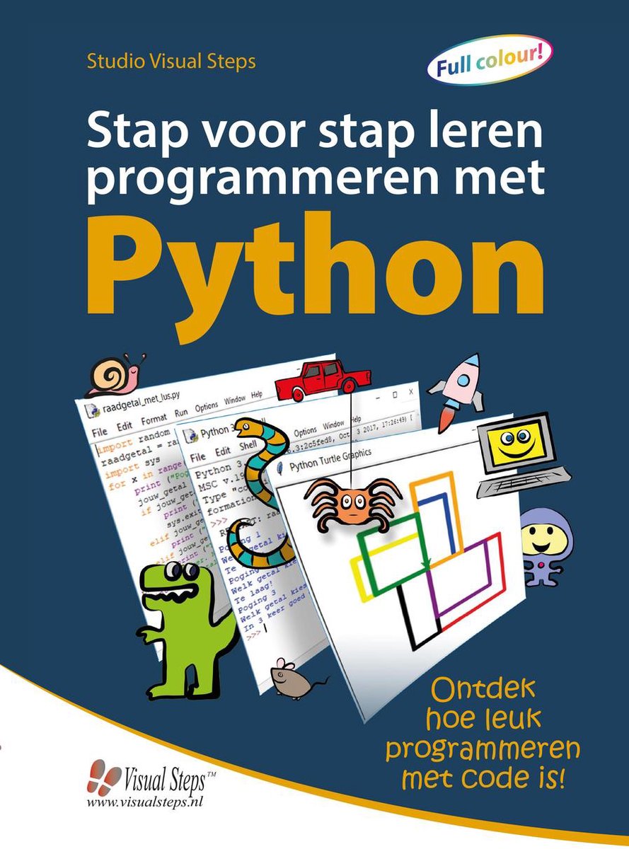 Stap voor stap leren programmeren met Python, Studio Visual Steps ...