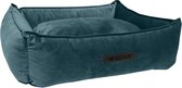 Wooff Mand Cocoon Velours - Petrol - Hondenmand - 60 x 40 x 18 cm - Small
