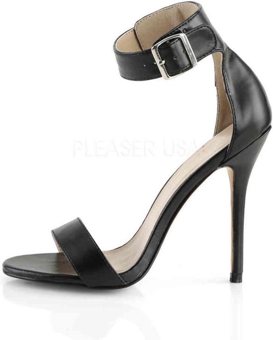 Sandale Pleaser avec bride à la cheville -42 Chaussures- AMUSE-10 US 12 Noir