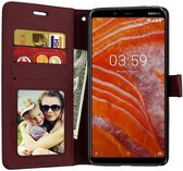 Nokia 3.1 Plus  Portemonnee hoesje Bruin