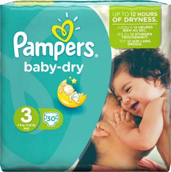 Couches Pampers - Active Baby Dry - 15 pièces - Taille 3 | bol.com