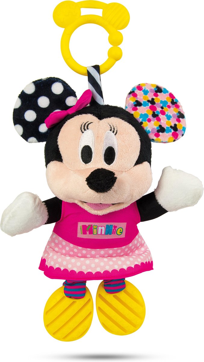 Clementoni - Baby - Minnie Mouse - Eerste activiteiten - Interactieve Knuffel - Sensorisch Speelgoed - vanaf 6 maanden