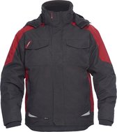 FE Engel Galaxy Winterjas 1410-354 - Antraciet/Tomaat Rood 79757 - 3XL