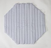 Box klees grijs met sterren 145,5 x 108 x 1 cm