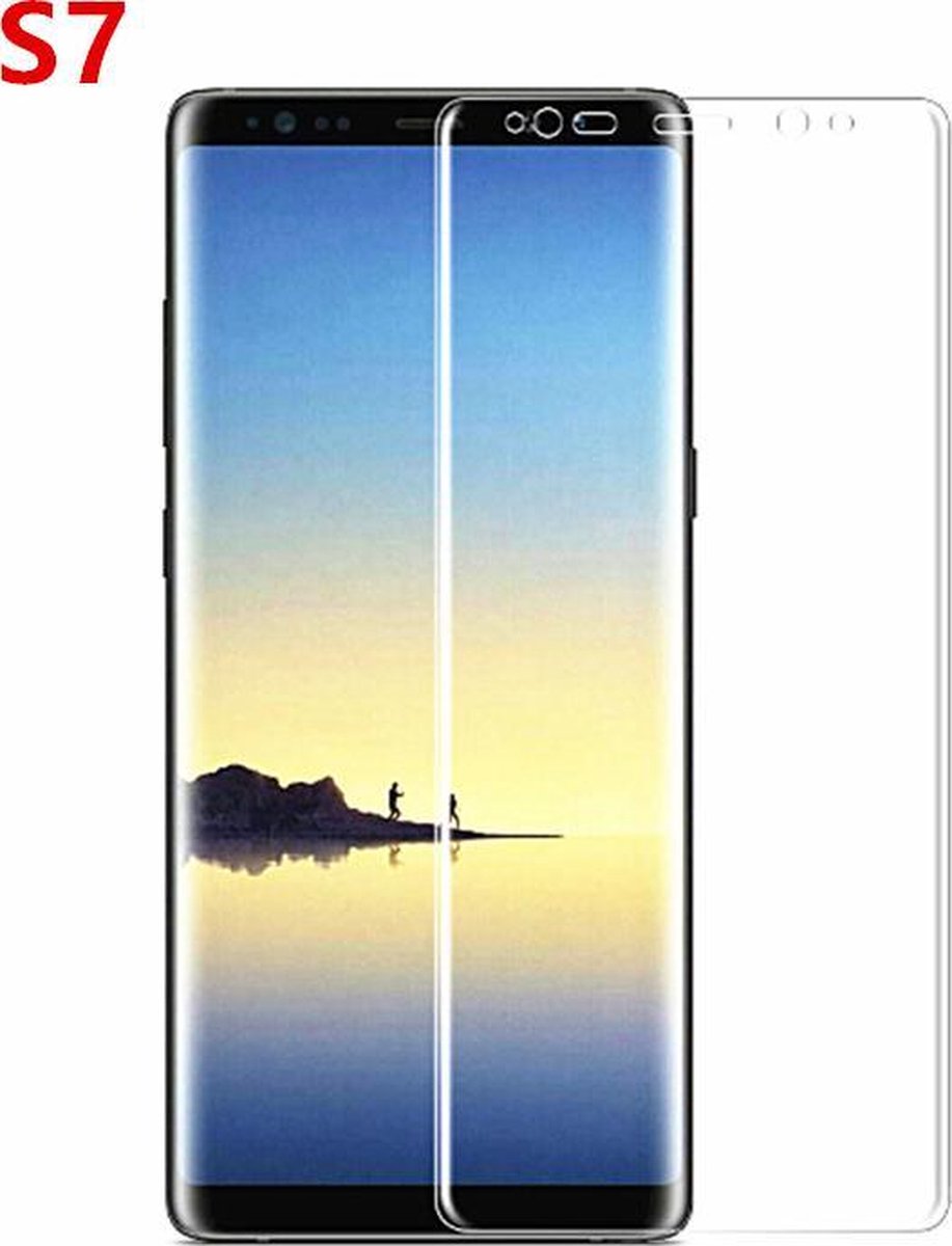 Samsung Glass Tempered screen protector Samsung Galaxy S7 3D full screen covered explosion proof tempered glass Screen protective Glass Cover Film
