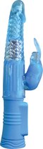 NS Novelties 4Play Deluxe Slim Rabbit Vibe Blue