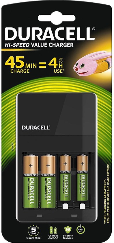 Duracell CEF14 AA-oplader + batterijen 4x | bol