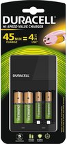 Duracell CEF14 AA-oplader + batterijen 4x