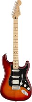 Fender Player Stratocaster HSS Plus Top MN Aged Cherry Burst - ST-Style elektrische gitaar