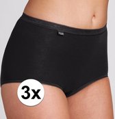 Sloggi Basic Maxi Dames Slip - (3-pack) - Zwart - Maat 40