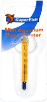 Thermomètre Mini Aquarium SuperFish - Aquarium - Ventouse - Jaune