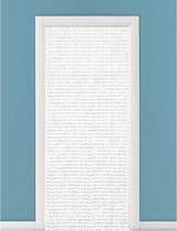 Kralengordijn/deurgordijn wit 90 x 220 cm - Vliegenwerend - Gordijn met kralen woondecoratie