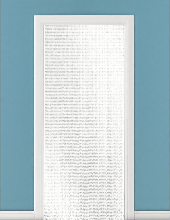 Kralengordijn/deurgordijn wit 90 x 220 cm - Vliegenwerend - Gordijn met kralen woondecoratie