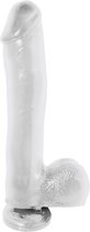 Pipedream Basix Rubber Works realistische dildo Dong with Suction Cup transparant - 10 inch