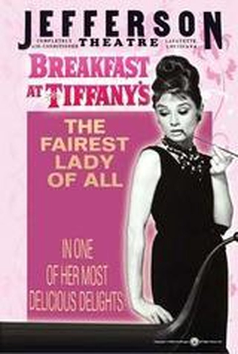 Posterpoint Audrey Hepburn poster - Breakfast at Tiffany,s - Hollywoodfilm - retro - 68 x 98 cm Multi colour