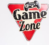 Signs-USA - Game Zone - 40 x 39 cm - retro wandbord - metaal