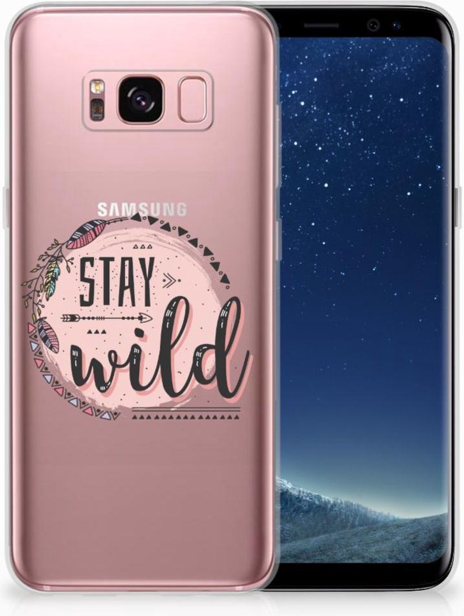 Samsung Galaxy S8 Telefoonhoesje met Naam Boho Stay Wild