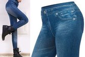Slim jeans legging - blauw - maat XL/XXL