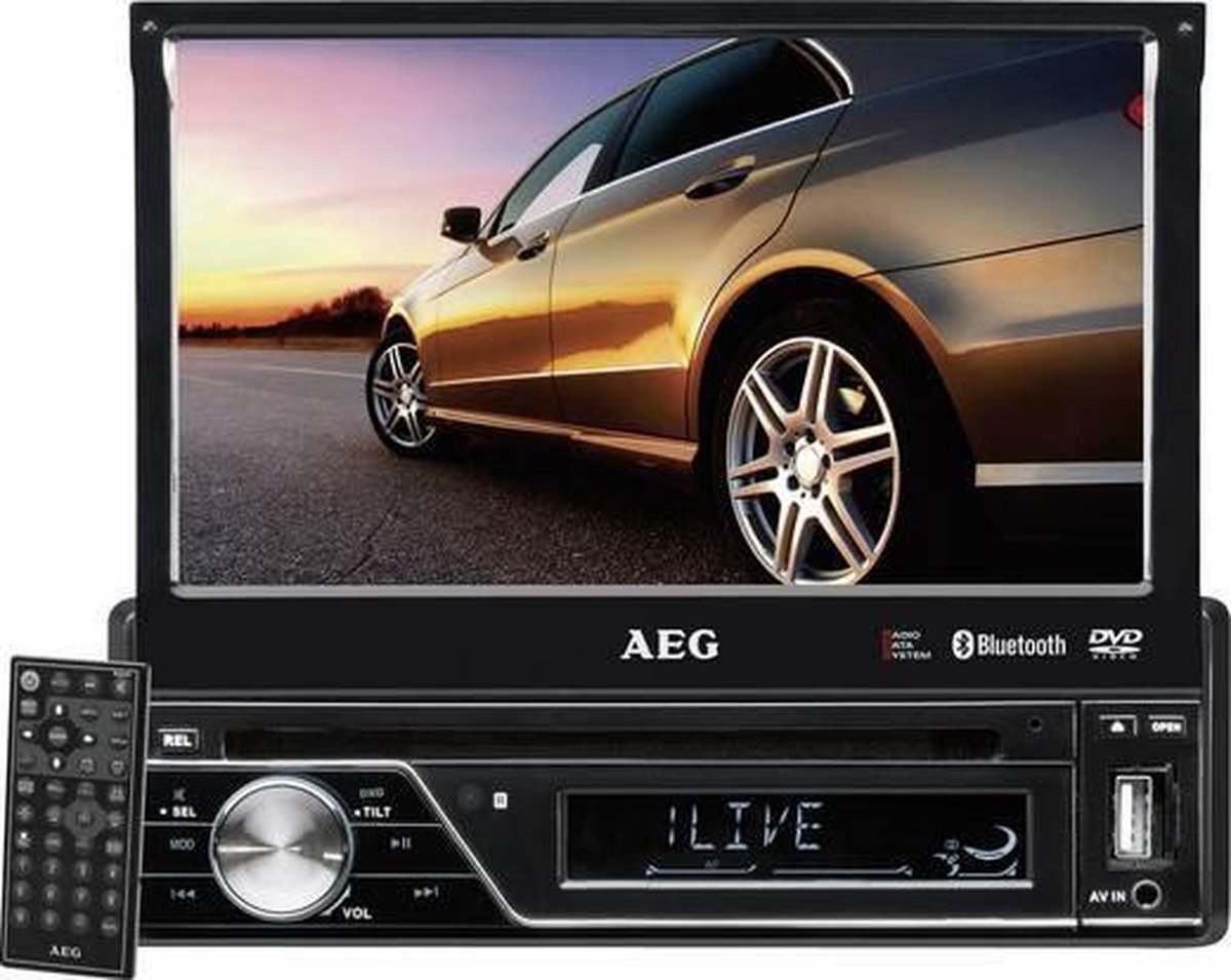 AEG AR 4026 DVD - 1-DIN Autoradio (7”-LCD-Monitor, DVD/CD, USB-Port, Card  Slot,... | bol.com