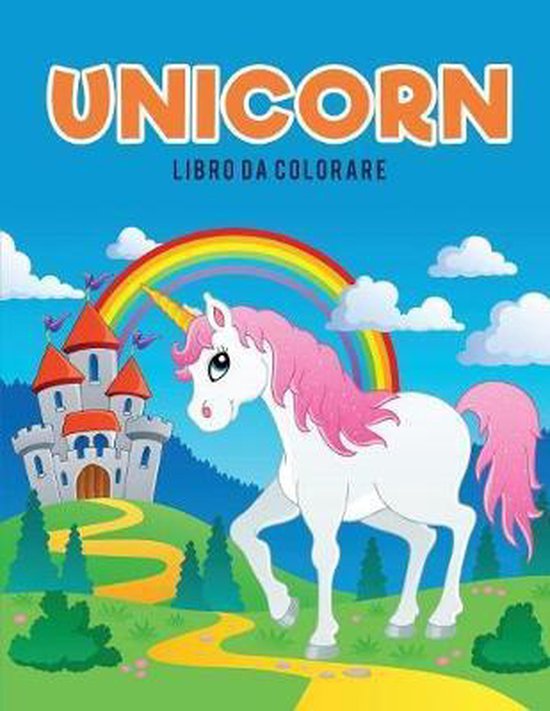 Unicorn libro da colorare - cover