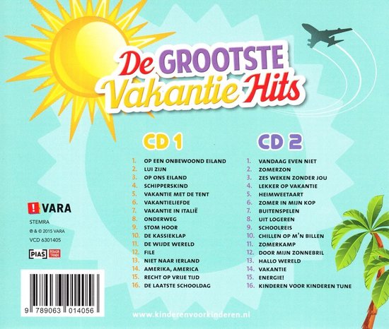 Dempsey ouder Minachting Kinderen Voor Kinderen - De Grootste Vakantiehits, Kinderen voor Kinderen |  CD (album)... | bol.com