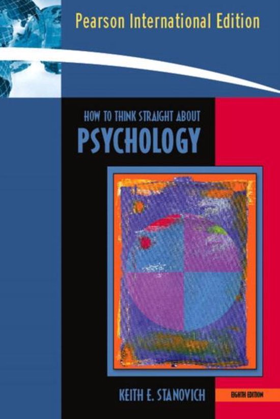 How to Think Straight About Psychology - cover