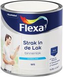 Flexa Strak in de Lak - Watergedragen - Zijdeglans - Wit - 250 ml
