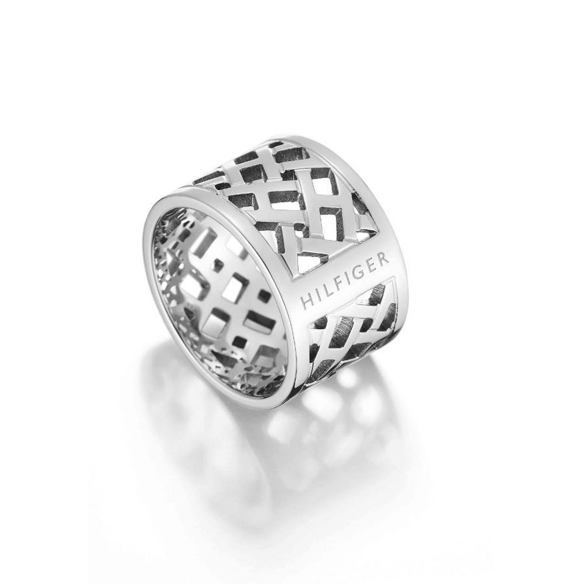 Tommy Hilfiger TJ2700743d Ring - Zilverkleurig - maat 17.75
