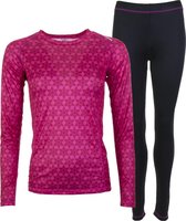 Tenson Marcy Print Thermoset  Sportshirt performance - Maat M  - Vrouwen - roze