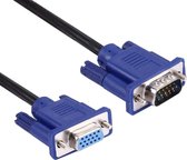 Hoge kwaliteit VGA 15 Pin mannetje naar VGA 15 Pin vrouwtje kabel voor LCD Monitor  Projector  etc (Lengte: 1.5m)
