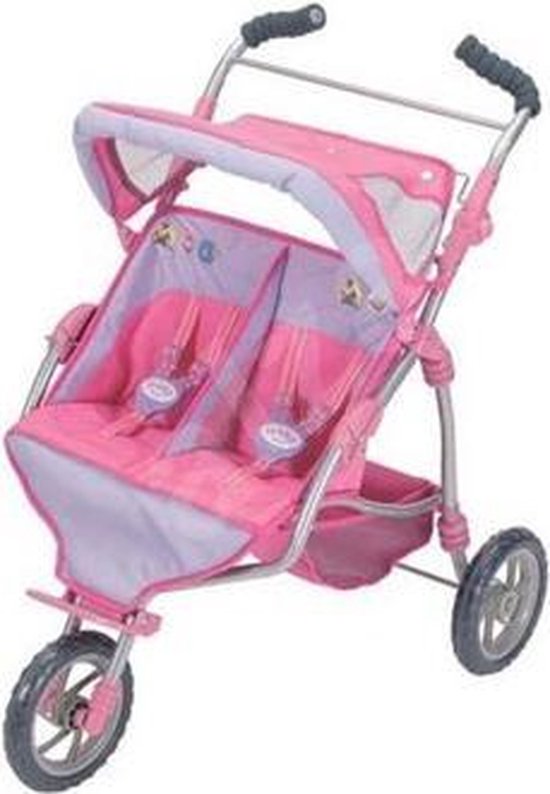 Broederschap groef delicaat Baby Born dubbele poppenwagen | bol.com