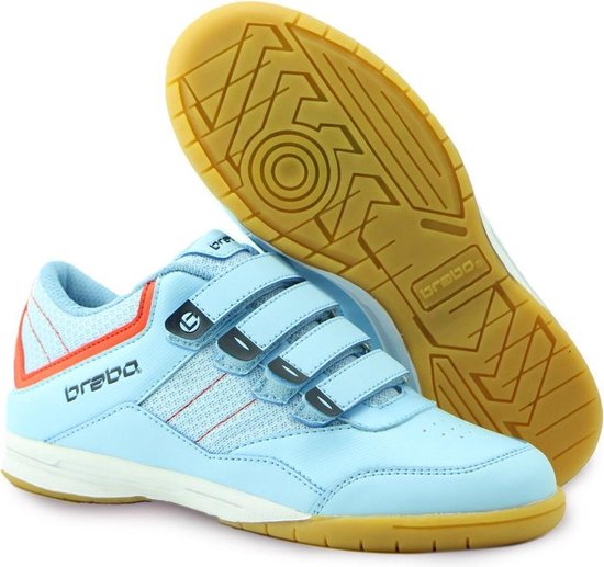 Brabo Velcro Indoor Hockeyschoenen - Indoor schoenen - blauw licht - 32 |  bol.com