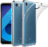 DrPhone LG Q6 TPU Hoesje - Transparant Ultra Dun Premium Soft-Gel Case - Official DrPhone Product