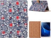 Tablet Book Case met sluiting voor Samsung Galaxy Tab A 10,1 inch T580 - Denim Sterretjes