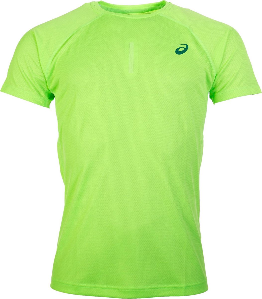 zo veel hoek Ringlet Asics SS Running T-shirt Heren Sportshirt - Maat L - Mannen - groen |  bol.com