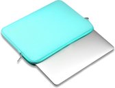 PU Lederen Universele 15 Inch Laptop Soft Sleeve - 15.6 & 15.4 Inch Notebook Bescherming Case Cover Hoes Geschikt Voor HP/Apple Macbook Pro/Dell Tablets - Turquoise