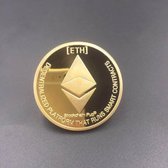 Ethereum Souvenir munt goudkleur