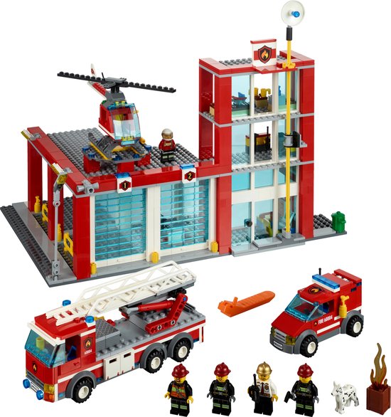 als resultaat Tussendoortje rustig aan LEGO City Brandweerkazerne - 60004 | bol.com