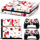 PS4 Console Skin Verfspetters | + 2 Controller Stickers voor PlayStation 4