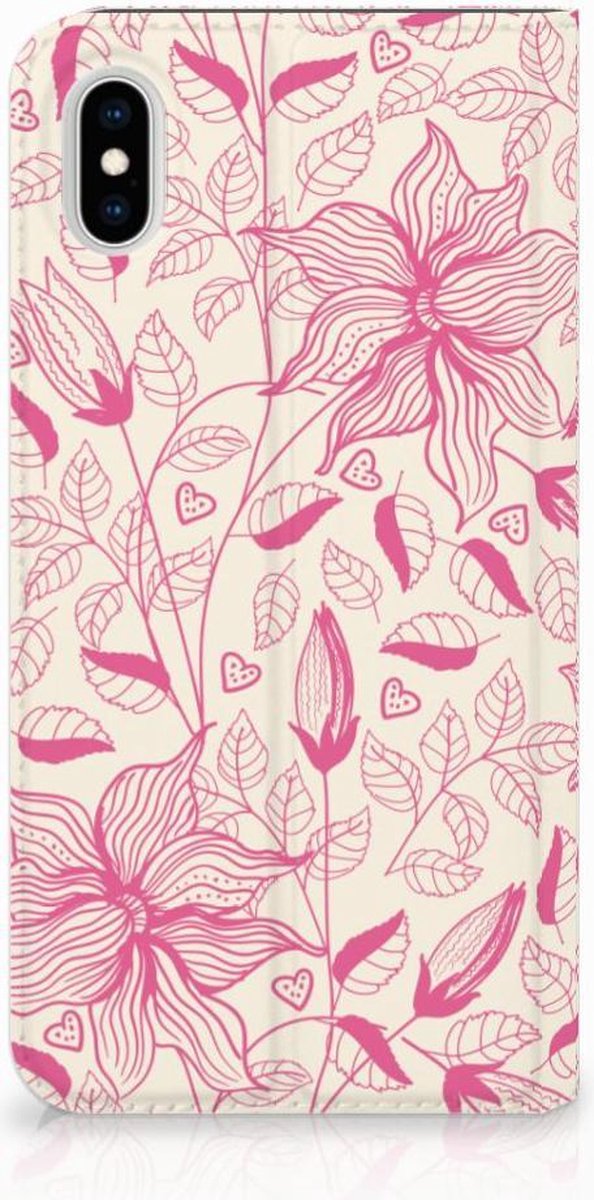 Apple iPhone Xs Max Smart Cover Pink Flowers