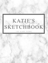 Katie's Sketchbook: Personalized Marble Sketchbook with Name