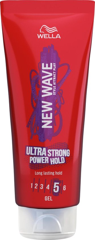 Wella New Wave Ultra Strong Power Hold Gel - haargel - 200 ml