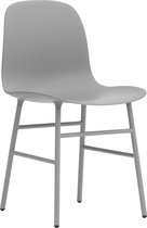 Normann Copenhagen - Form stoel met metalen frame - grijs