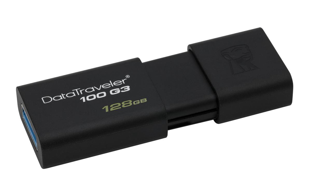 Kingston DataTraveler 100 G3 - USB-stick - 128 GB