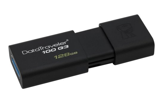 Kingston DataTraveler 100 G3 - USB-stick - 128 GB - Kingston