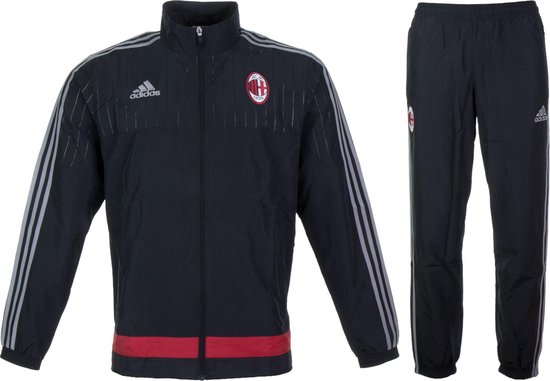 bol.com | adidas AC Milan Presentation Tracksuit Heren Trainingspak - Maat  S - Unisex - zwart/grijs