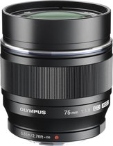 Olympus M.ZUIKO Digital - Lens - ED 75 mm 1.1.8 - Zwart