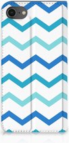 Hoesje iPhone SE (2020/2022) | 7 | 8 Standcase Zigzag Blauw